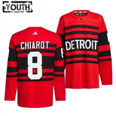 Barn Ishockey Detroit Red Wings tröja Ben Chiarot 8 Adidas 2022-23 Röd Reverse Retro 2.0 Authentic